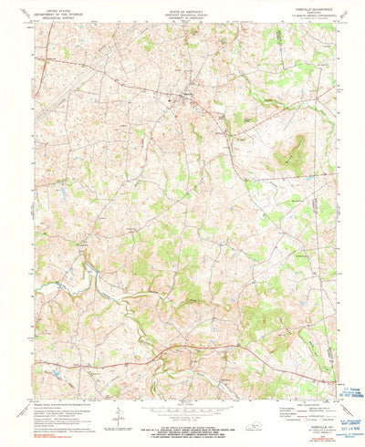 United States Geological Survey Hiseville, KY (1973, 24000-Scale) digital map