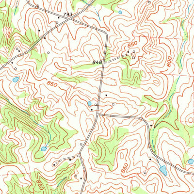 United States Geological Survey Hiseville, KY (1973, 24000-Scale) digital map