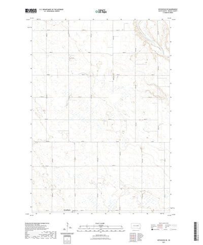 United States Geological Survey Hitchcock SE, SD (2021, 24000-Scale) digital map