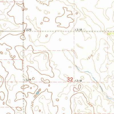 United States Geological Survey Hitchcock SW, SD (1967, 24000-Scale) digital map