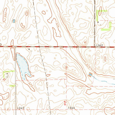 United States Geological Survey Hitchcock SW, SD (1967, 24000-Scale) digital map