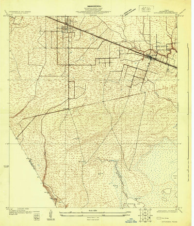 United States Geological Survey Hitchcock, TX (1929, 24000-Scale) digital map