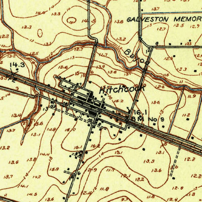 United States Geological Survey Hitchcock, TX (1929, 24000-Scale) digital map