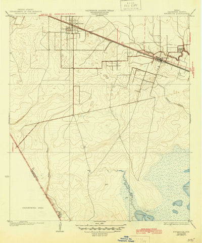 United States Geological Survey Hitchcock, TX (1932, 31680-Scale) digital map