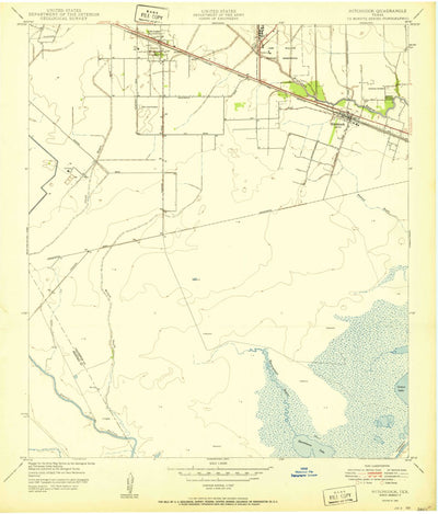 United States Geological Survey Hitchcock, TX (1950, 24000-Scale) digital map