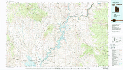 United States Geological Survey Hite Crossing, UT (1980, 100000-Scale) digital map