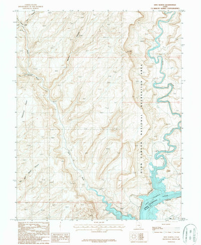 United States Geological Survey Hite North, UT (1987, 24000-Scale) digital map