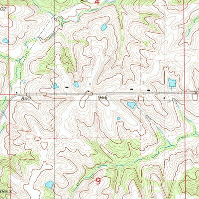 United States Geological Survey Hiteman, IA (1982, 24000-Scale) digital map