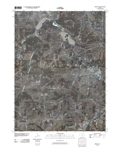 United States Geological Survey Hiteman, IA (2010, 24000-Scale) digital map