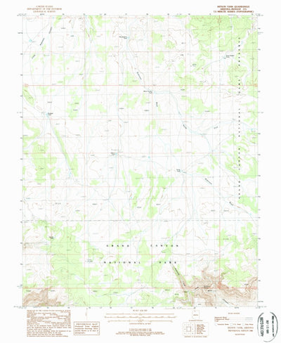 United States Geological Survey Hitson Tank, AZ (1988, 24000-Scale) digital map