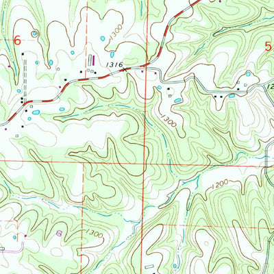 United States Geological Survey Hiwasse, AR-MO (1971, 24000-Scale) digital map