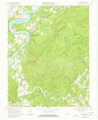 United States Geological Survey Hiwassee, VA (1968, 24000-Scale) digital map