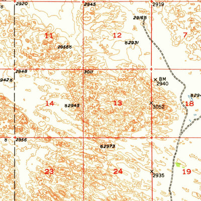 United States Geological Survey Hoagland, NE (1951, 62500-Scale) digital map