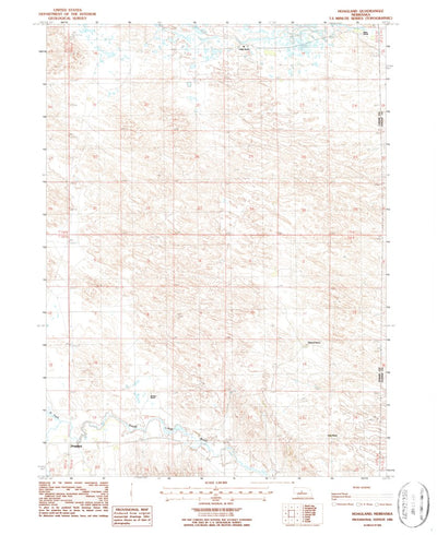 United States Geological Survey Hoagland, NE (1986, 24000-Scale) digital map