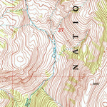 United States Geological Survey Hoback Peak, WY (1996, 24000-Scale) digital map