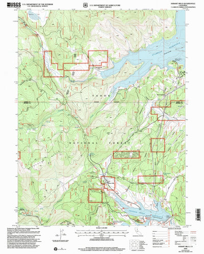 United States Geological Survey Hobart Mills, CA (2000, 24000-Scale) digital map