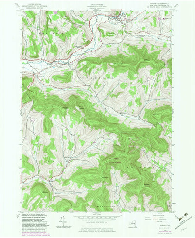 United States Geological Survey Hobart, NY (1945, 24000-Scale) digital map