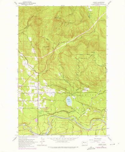 United States Geological Survey Hobart, WA (1953, 24000-Scale) digital map