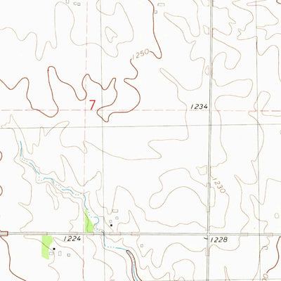 United States Geological Survey Hobarton, IA (1980, 24000-Scale) digital map