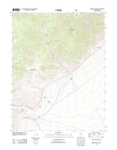 United States Geological Survey Hobble Canyon, NV (2012, 24000-Scale) digital map