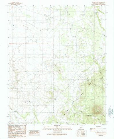 United States Geological Survey Hobble Tank, AZ (1989, 24000-Scale) digital map