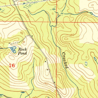 United States Geological Survey Hobbs Crossroads, FL-AL (1950, 24000-Scale) digital map