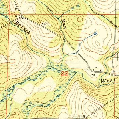 United States Geological Survey Hobbs Crossroads, FL-AL (1950, 24000-Scale) digital map