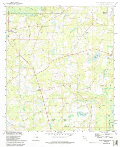 United States Geological Survey Hobbs Crossroads, FL-AL (1982, 24000-Scale) digital map