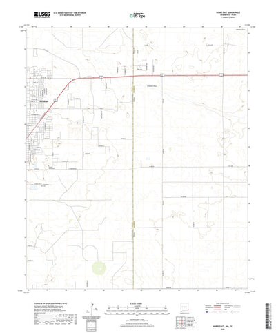 United States Geological Survey Hobbs East, NM (2020, 24000-Scale) digital map