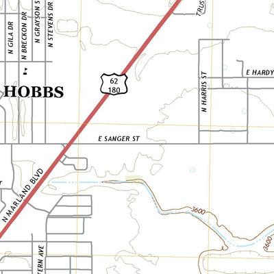 United States Geological Survey Hobbs East, NM (2020, 24000-Scale) digital map