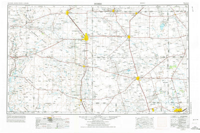 United States Geological Survey Hobbs, NM-TX (1954, 250000-Scale) digital map