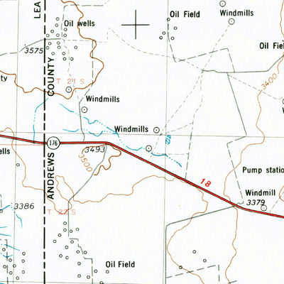 United States Geological Survey Hobbs, NM-TX (1954, 250000-Scale) digital map