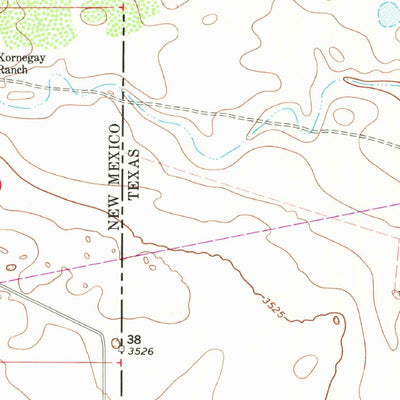 United States Geological Survey Hobbs SE, TX-NM (1969, 24000-Scale) digital map