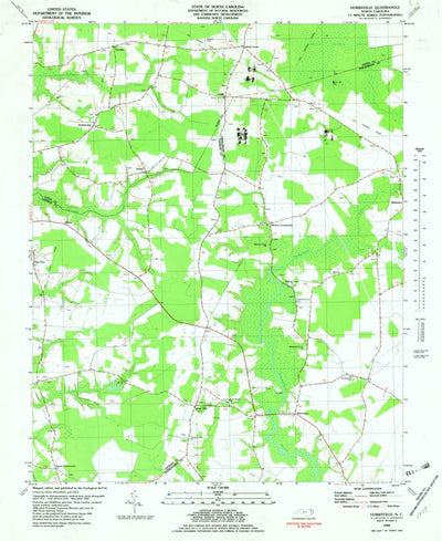 United States Geological Survey Hobbsville, NC (1982, 24000-Scale) digital map
