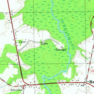 United States Geological Survey Hobbsville, NC (1982, 24000-Scale) digital map