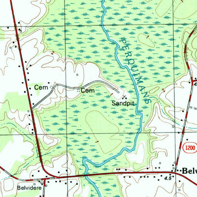 United States Geological Survey Hobbsville, NC (1997, 24000-Scale) digital map