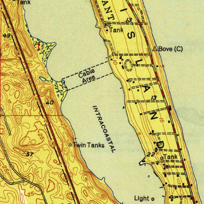 United States Geological Survey Hobe Sound, FL (1949, 24000-Scale) digital map