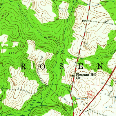 United States Geological Survey Hobgood, NC (1962, 24000-Scale) digital map