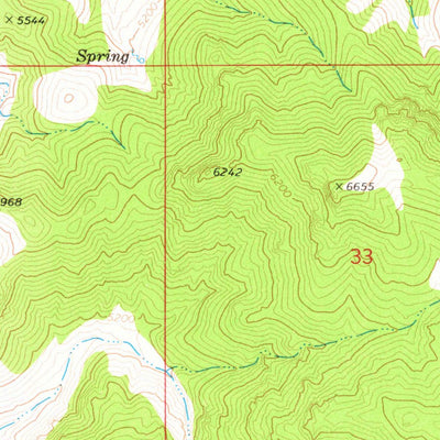 United States Geological Survey Hobo Canyon, NV (1972, 24000-Scale) digital map