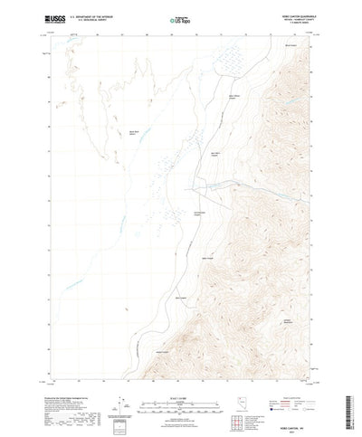 United States Geological Survey Hobo Canyon, NV (2021, 24000-Scale) digital map