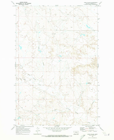 United States Geological Survey Hobo Coulee, MT (1969, 24000-Scale) digital map