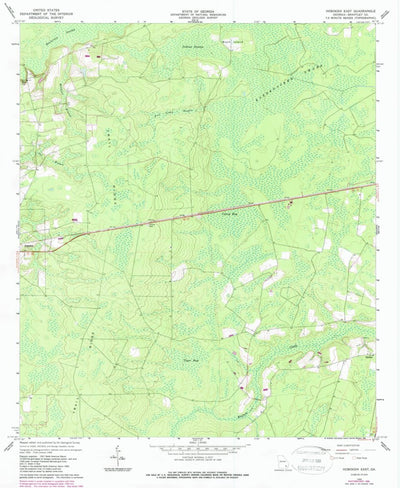 United States Geological Survey Hoboken East, GA (1966, 24000-Scale) digital map