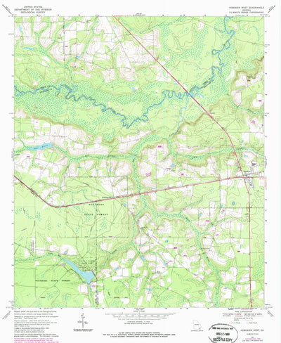 United States Geological Survey Hoboken West, GA (1967, 24000-Scale) digital map