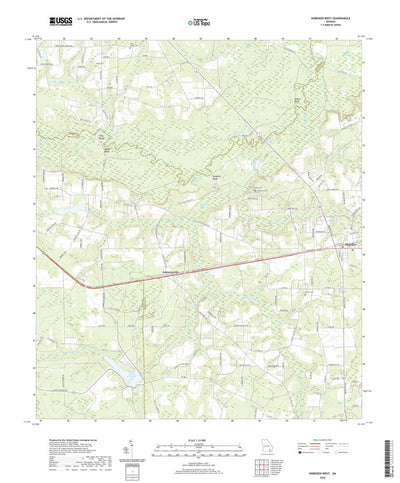 United States Geological Survey Hoboken West, GA (2020, 24000-Scale) digital map