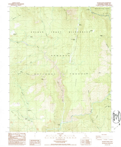 United States Geological Survey Hockett Peak, CA (1987, 24000-Scale) digital map