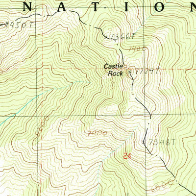 United States Geological Survey Hockett Peak, CA (1987, 24000-Scale) digital map