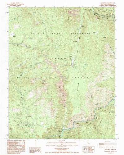 United States Geological Survey Hockett Peak, CA (1993, 24000-Scale) digital map