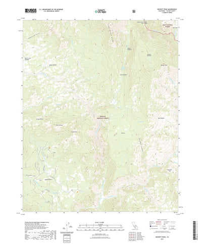 United States Geological Survey Hockett Peak, CA (2021, 24000-Scale) digital map