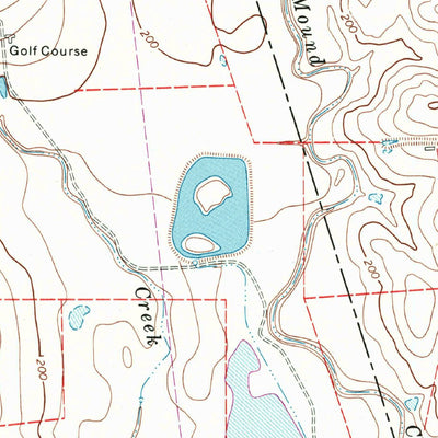 United States Geological Survey Hockley Mound, TX (1971, 24000-Scale) digital map