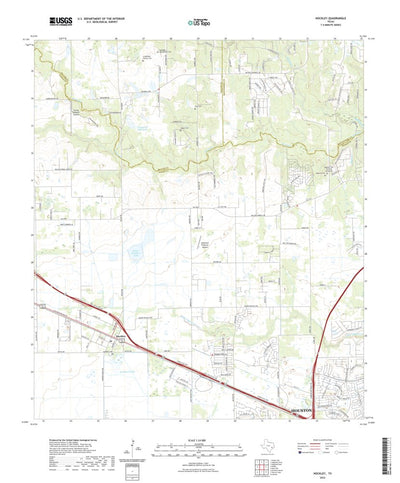 United States Geological Survey Hockley, TX (2022, 24000-Scale) digital map